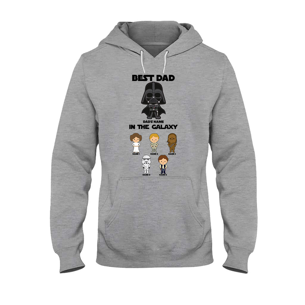 Personalized Best Dad In The Galaxy T-Shirt & Hoodie Gift for Father's Day T-shirt & Hoodie GradoCreations