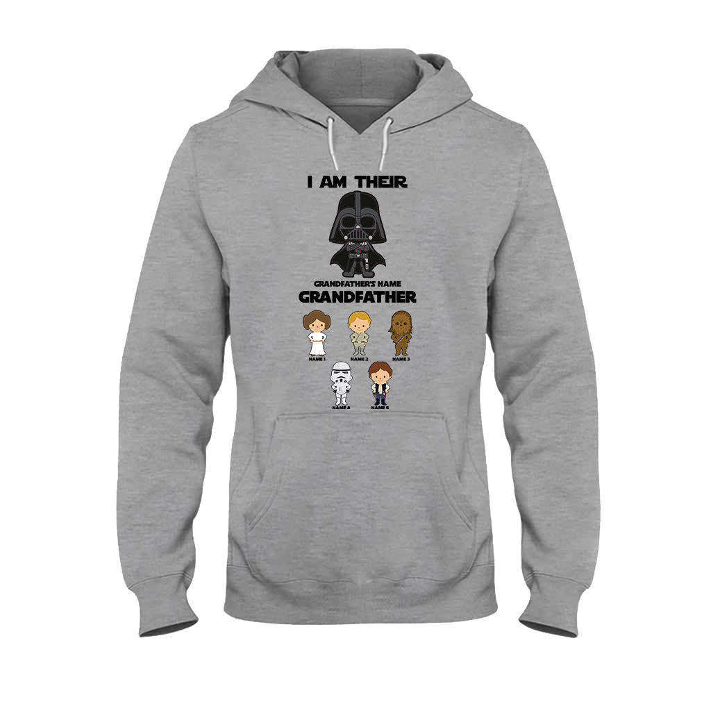Personalized Father's Day T-shirt with Custom Names & Darth Vader Design T-shirt & Hoodie GradoCreations