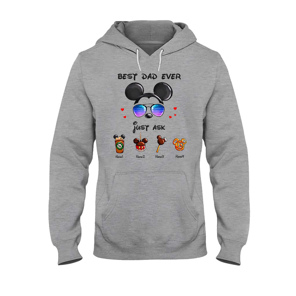 Personalized Best Dad Ever Mouse T-shirt and Hoodie Gift for Father's Day T-shirt & Hoodie GradoCreations