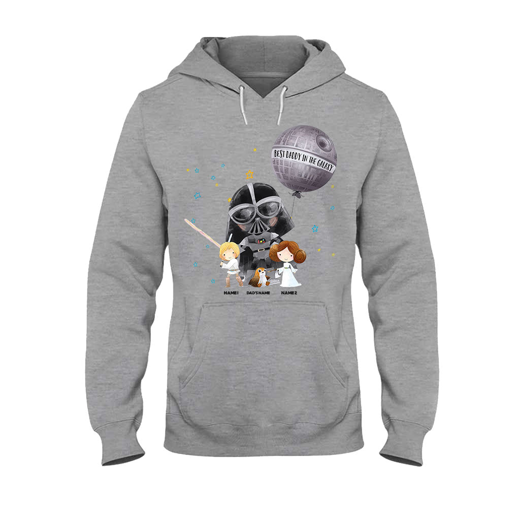 Personalized Best Dad in the Galaxy T-Shirt & Hoodie for Father's Day T-shirt & Hoodie GradoCreations