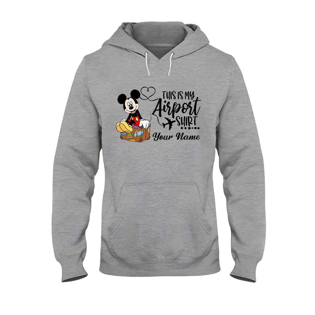 Personalized Airport Shirt Custom Name T-shirt & Hoodie for Travelers T-shirt & Hoodie GradoCreations