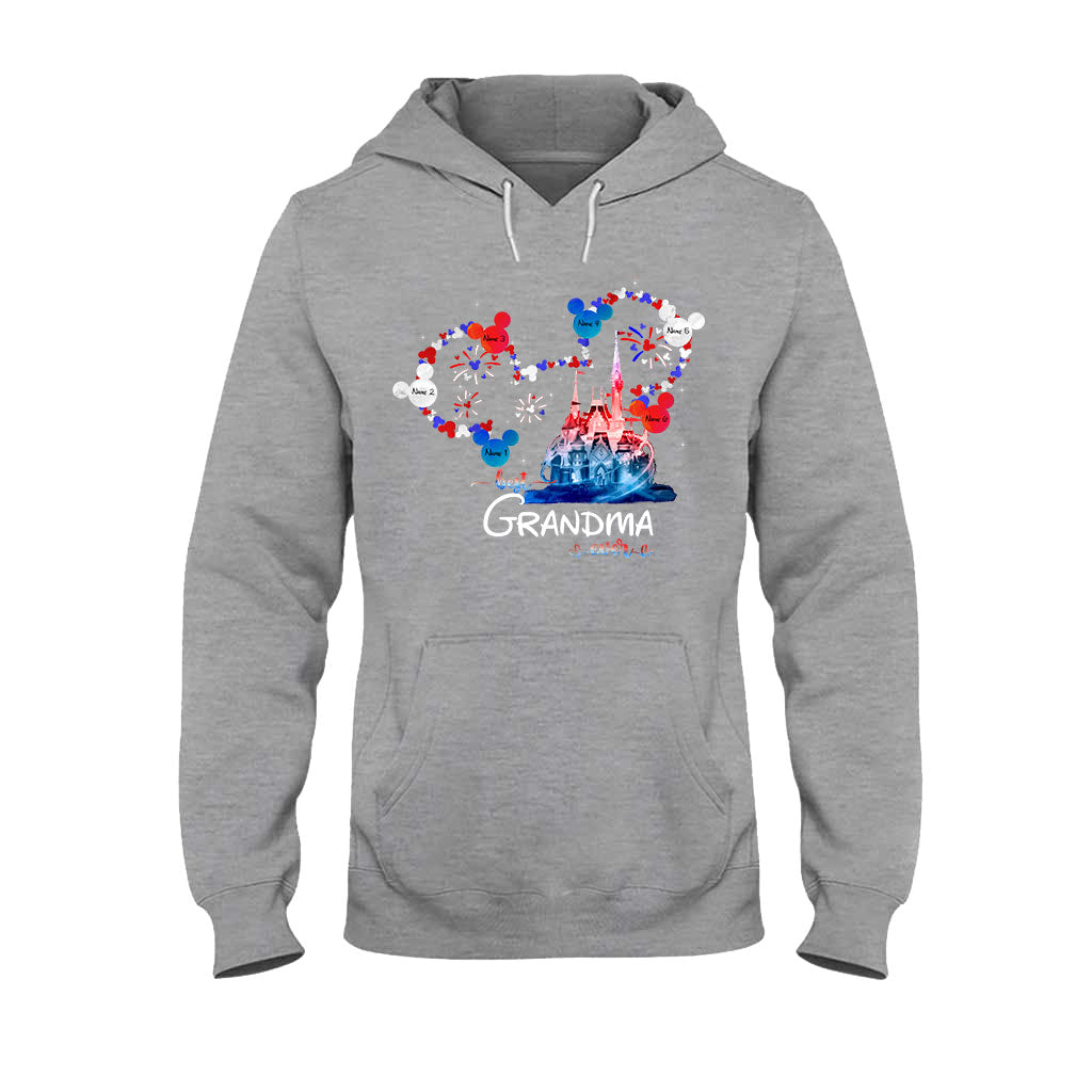 Personalized Best Grandma Ever T-shirt & Hoodie for Independence Day Gift T-shirt & Hoodie GradoCreations