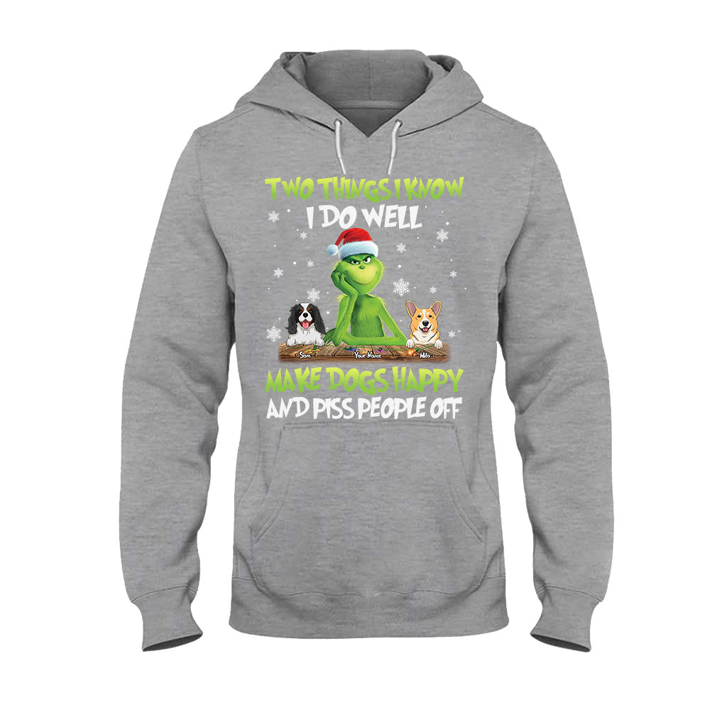 Personalized Grinch Christmas T-Shirt & Hoodie Gift for Dog Lovers T-shirt & Hoodie GradoCreations