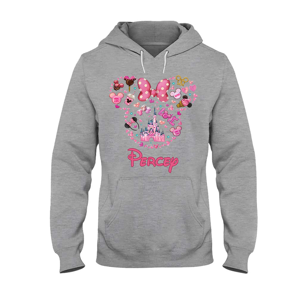 Personalized Christmas Mouse T-shirt & Hoodie Custom Name Gift T-shirt & Hoodie GradoCreations