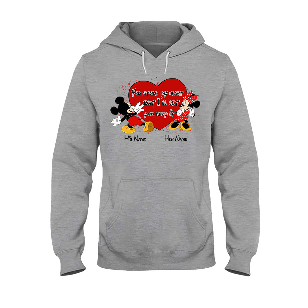 Personalized Couple Mouse T-shirt & Hoodie with Names Gift T-shirt & Hoodie GradoCreations