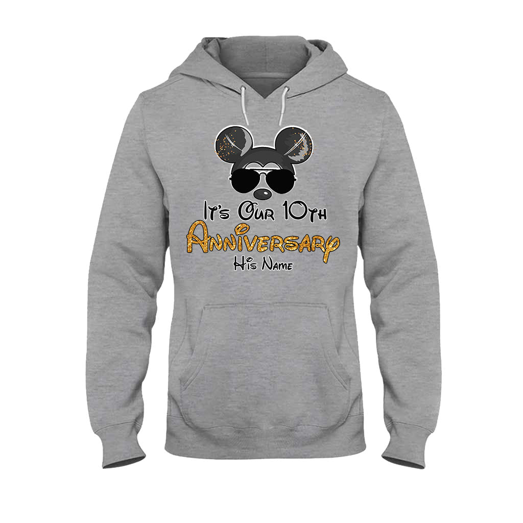 Personalized Anniversary T-shirt & Hoodie with Custom Names T-shirt & Hoodie GradoCreations