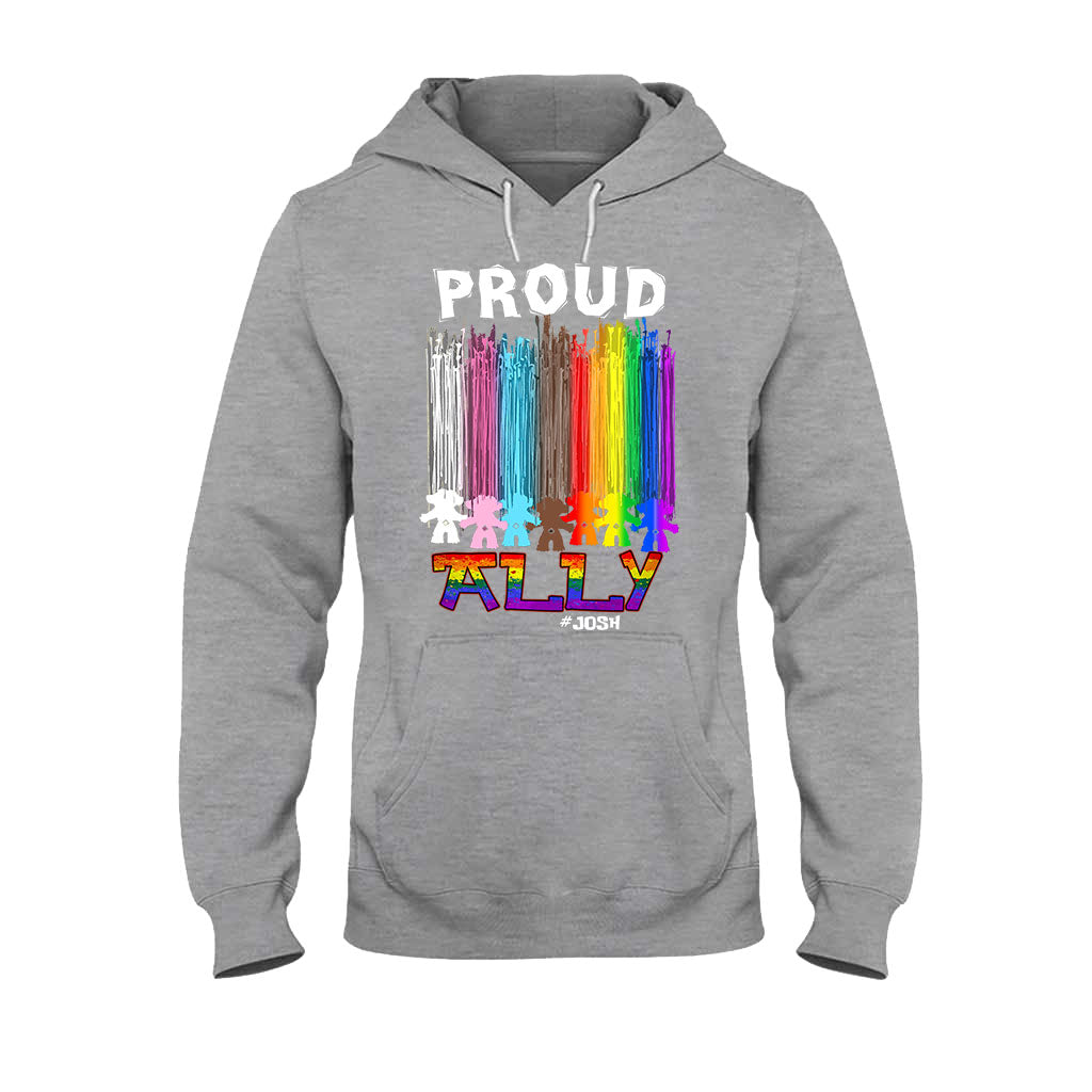 Personalized Proud Ally LGBT T-shirt & Hoodie for Everyone T-shirt & Hoodie GradoCreations