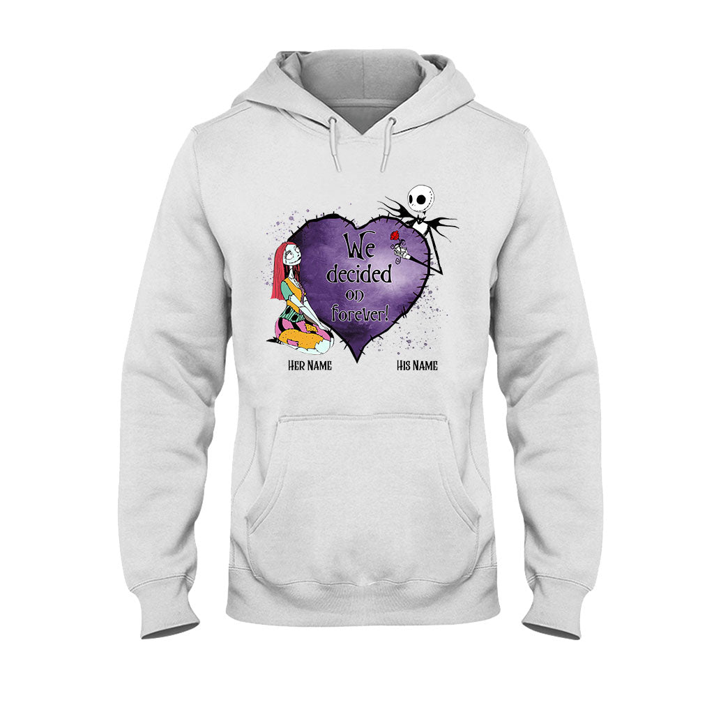 Personalized Couple T-Shirt & Hoodie Custom Names Gift T-shirt & Hoodie GradoCreations
