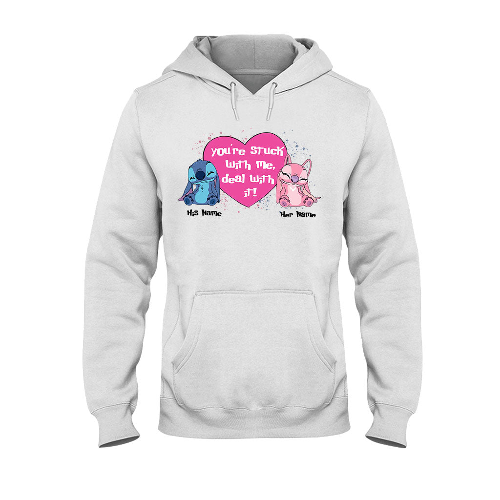 Personalized Couple T-shirt and Hoodie You're Stuck With Me Gift T-shirt & Hoodie GradoCreations