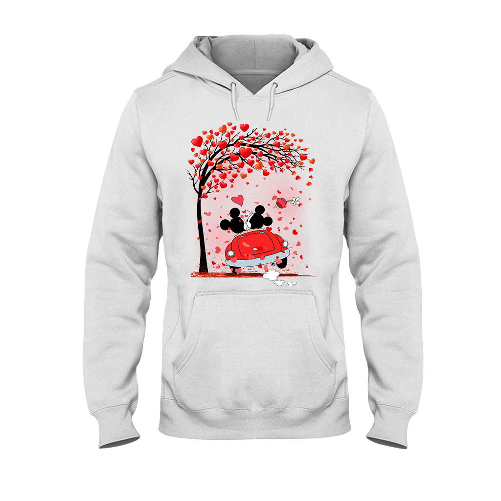 Personalized Couple T-Shirt & Hoodie with Heart Design for Valentine’s Day T-shirt & Hoodie GradoCreations