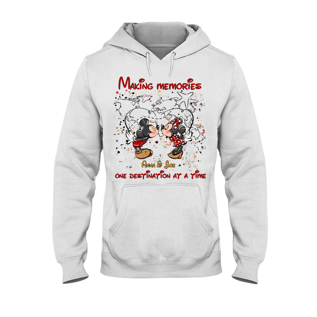 Personalized Mickey Mouse T-Shirt & Hoodie with Custom Names for Couples T-shirt & Hoodie GradoCreations
