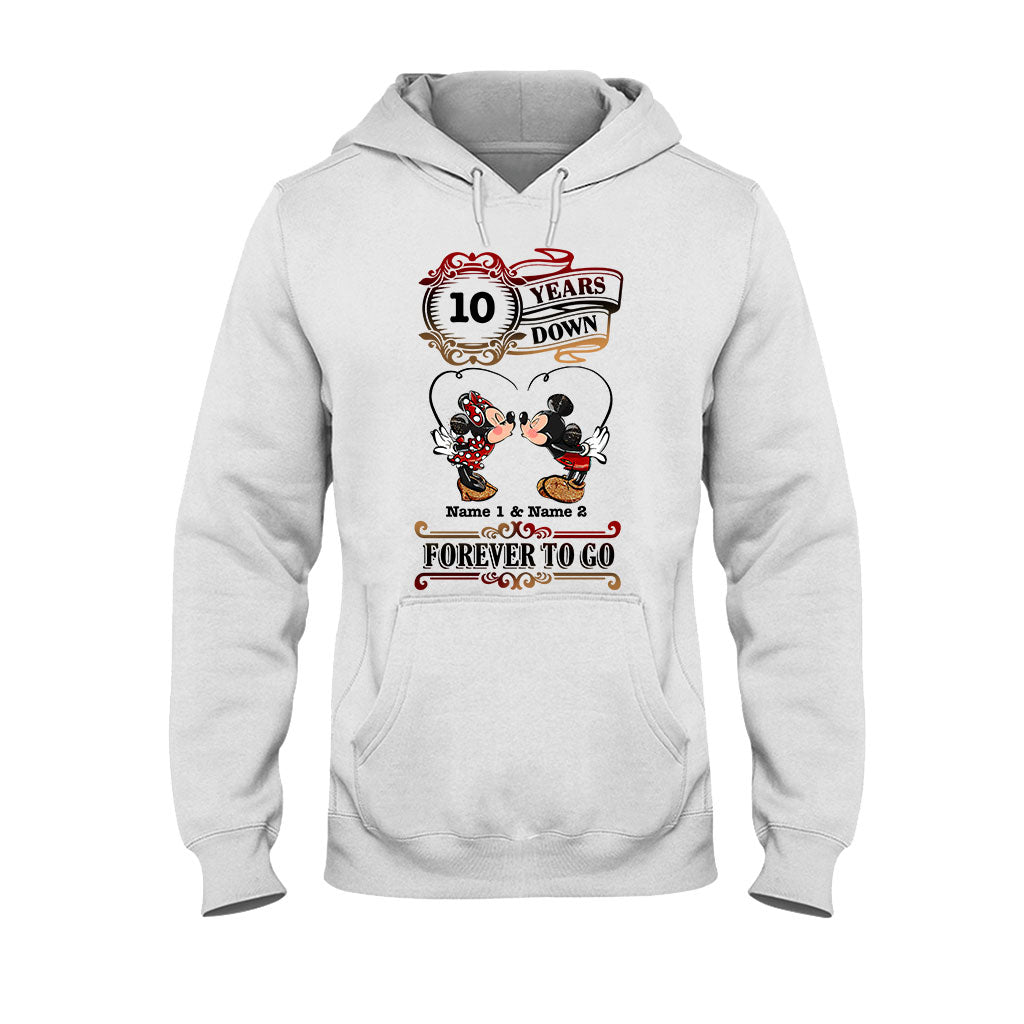 Personalized Couple T-shirt and Hoodie Custom Names Forever to Go Gift T-shirt & Hoodie GradoCreations