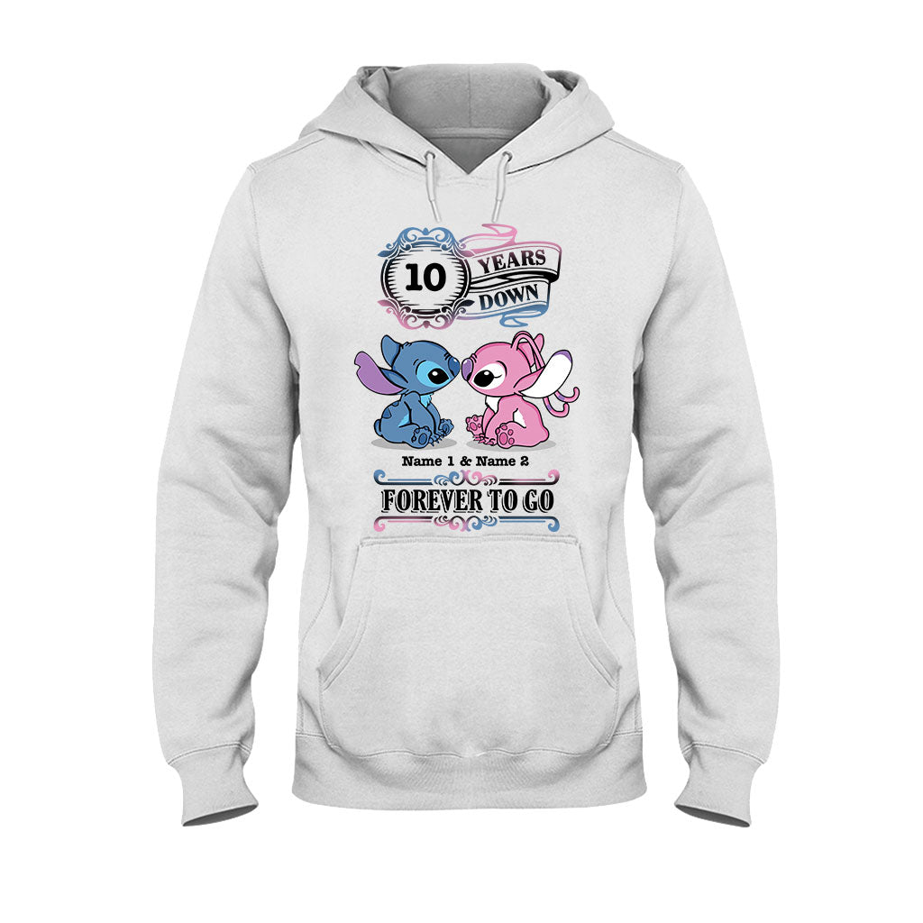 Personalized Couple T-shirt and Hoodie Custom Names Forever To Go Gift T-shirt & Hoodie GradoCreations