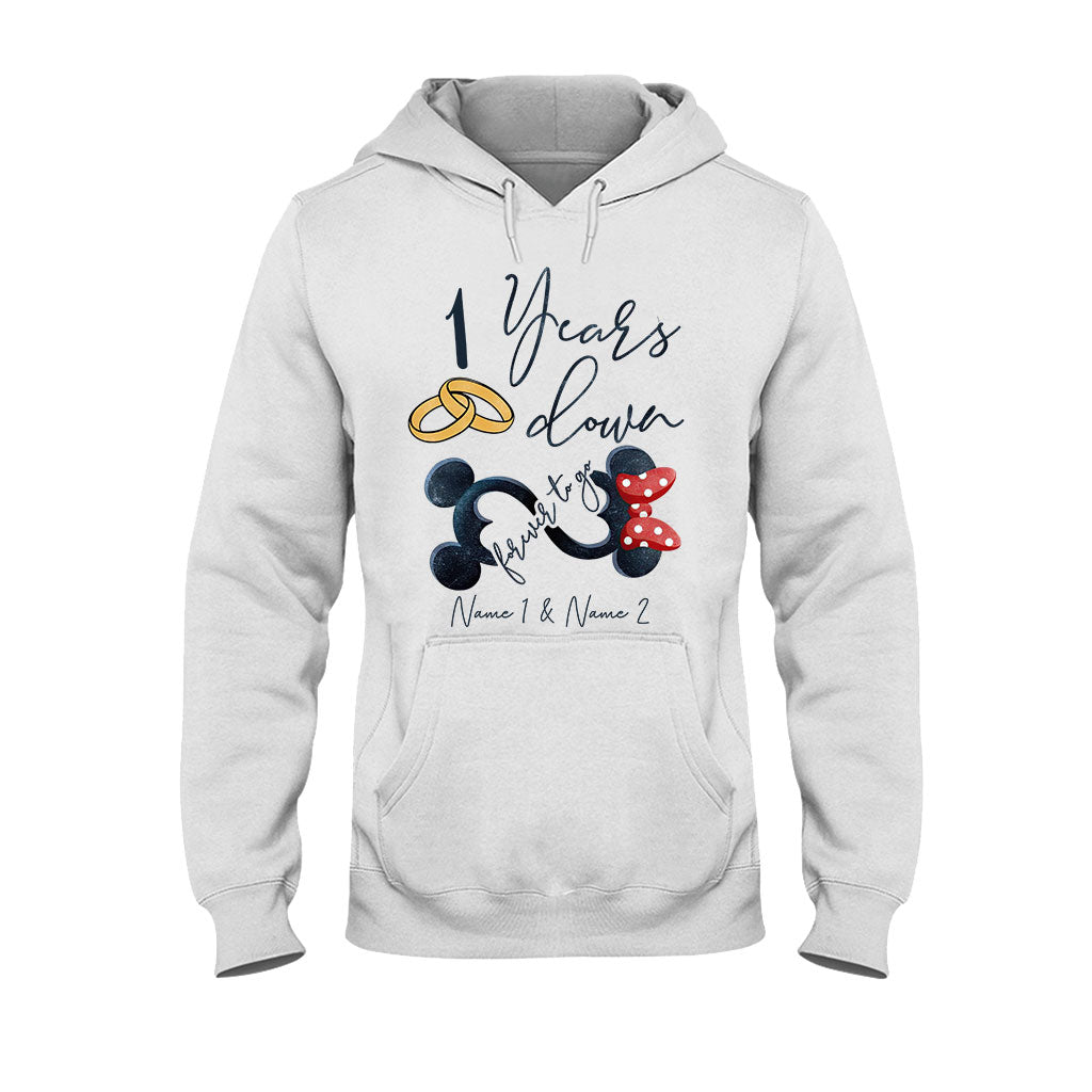 Personalized Couple Mouse T-shirt & Hoodie Custom Names Gift T-shirt & Hoodie GradoCreations