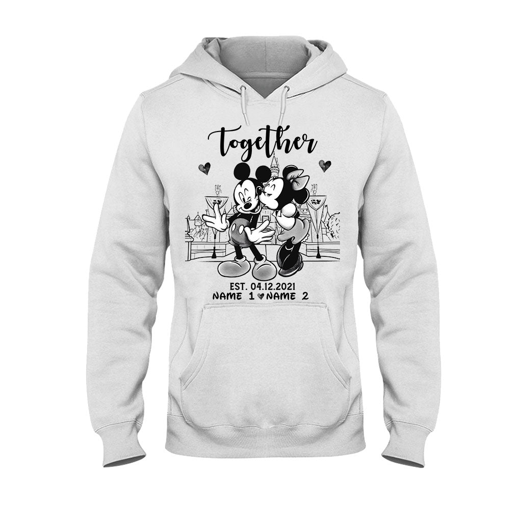 Personalized Couple Mouse T-shirt & Hoodie Gift for Anniversary T-shirt & Hoodie GradoCreations