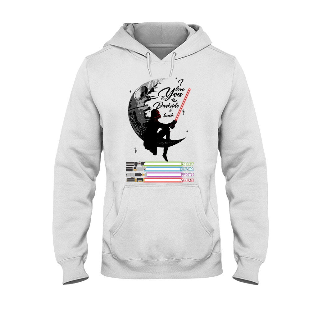 Personalized Father's Day T-shirt & Hoodie I Love You to the Darkside Gift T-shirt & Hoodie GradoCreations