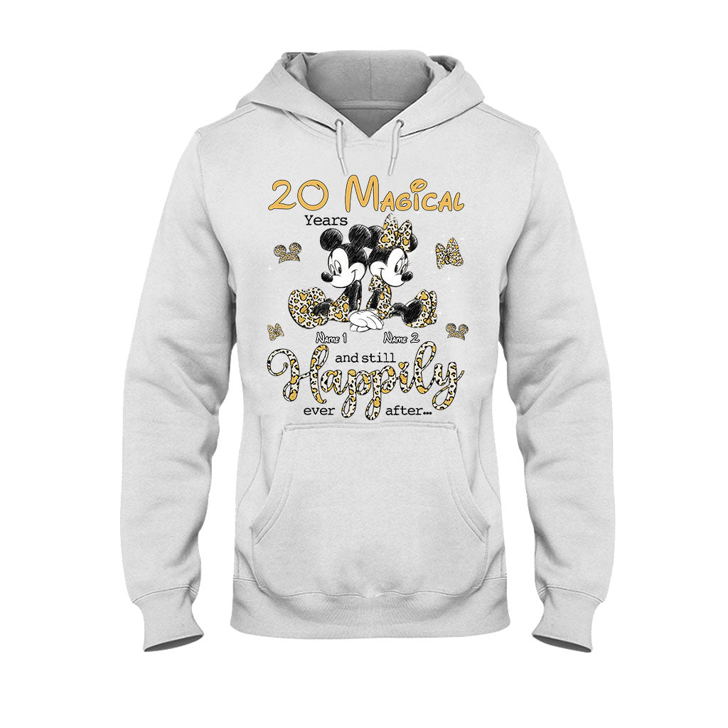 Personalized Couple T-shirt and Hoodie with Custom Names for Anniversary T-shirt & Hoodie GradoCreations