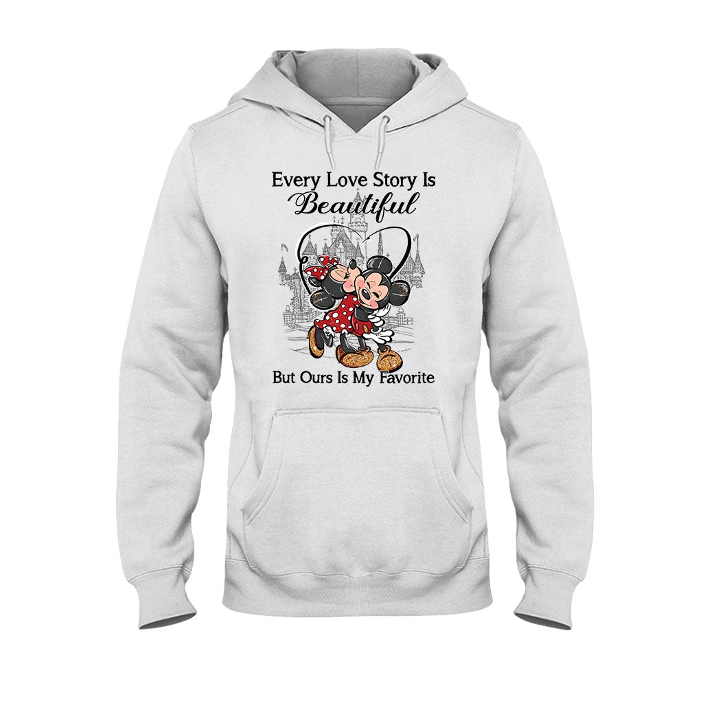 Personalized Love Story Mouse T-Shirt & Hoodie Gift for Couples T-shirt & Hoodie GradoCreations