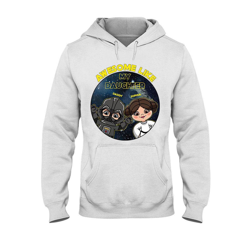 Personalized Awesome Like My Daughter T-shirt Hoodie Gift for Dad T-shirt & Hoodie GradoCreations