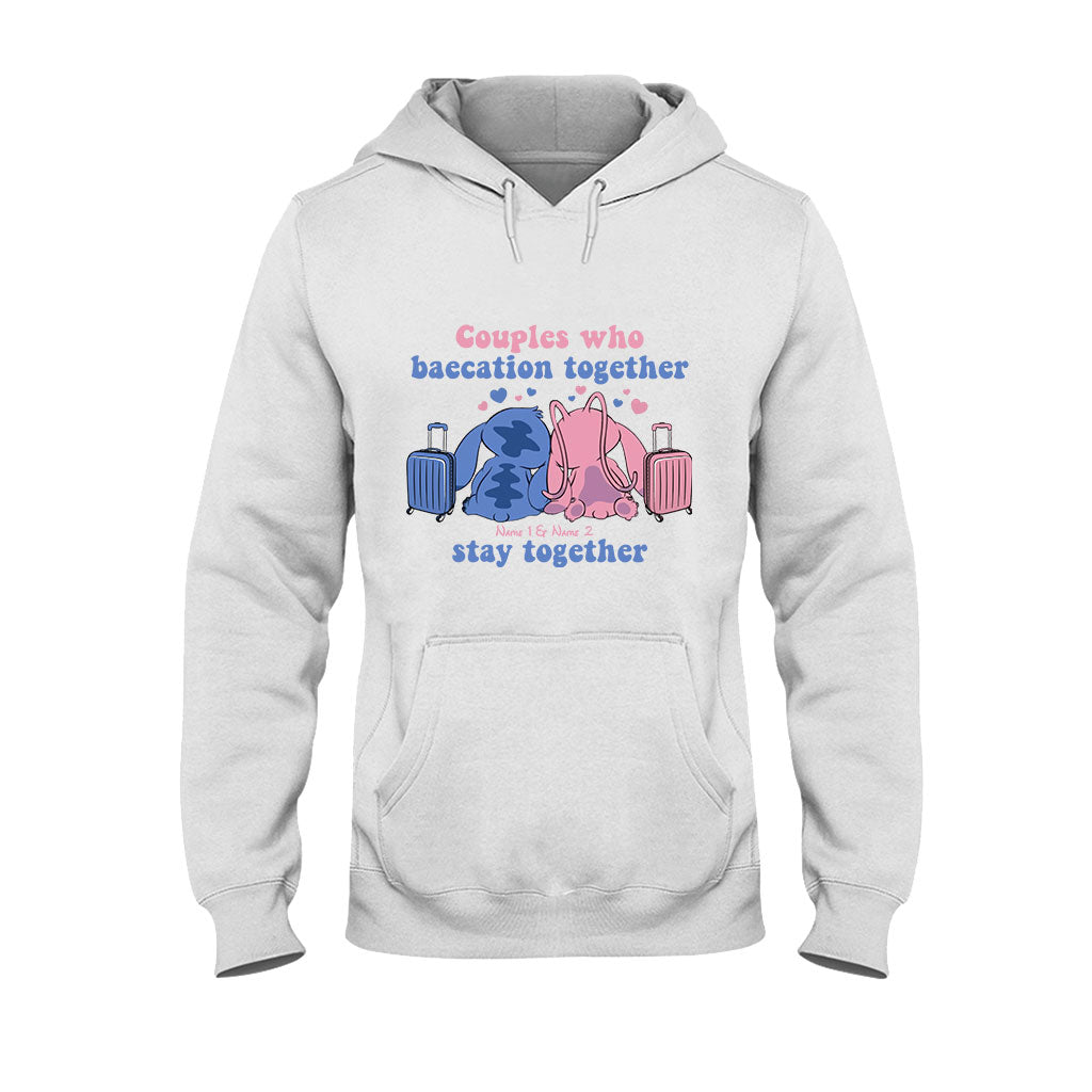 Personalized Baecation Couple T-Shirt and Hoodie Custom Names Gift T-shirt & Hoodie GradoCreations