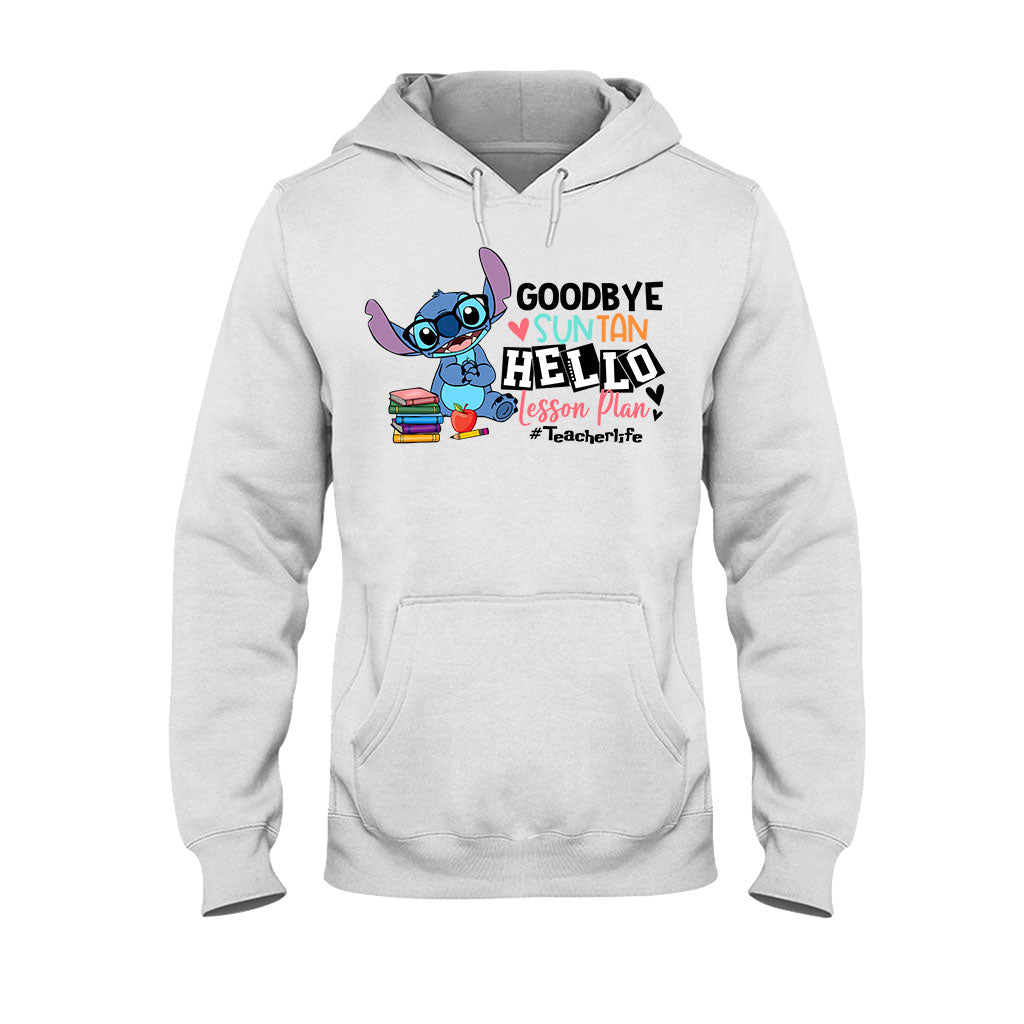 Personalized Teacher T-shirt & Hoodie Goodbye Suntan Lesson Plan Gift T-shirt & Hoodie GradoCreations