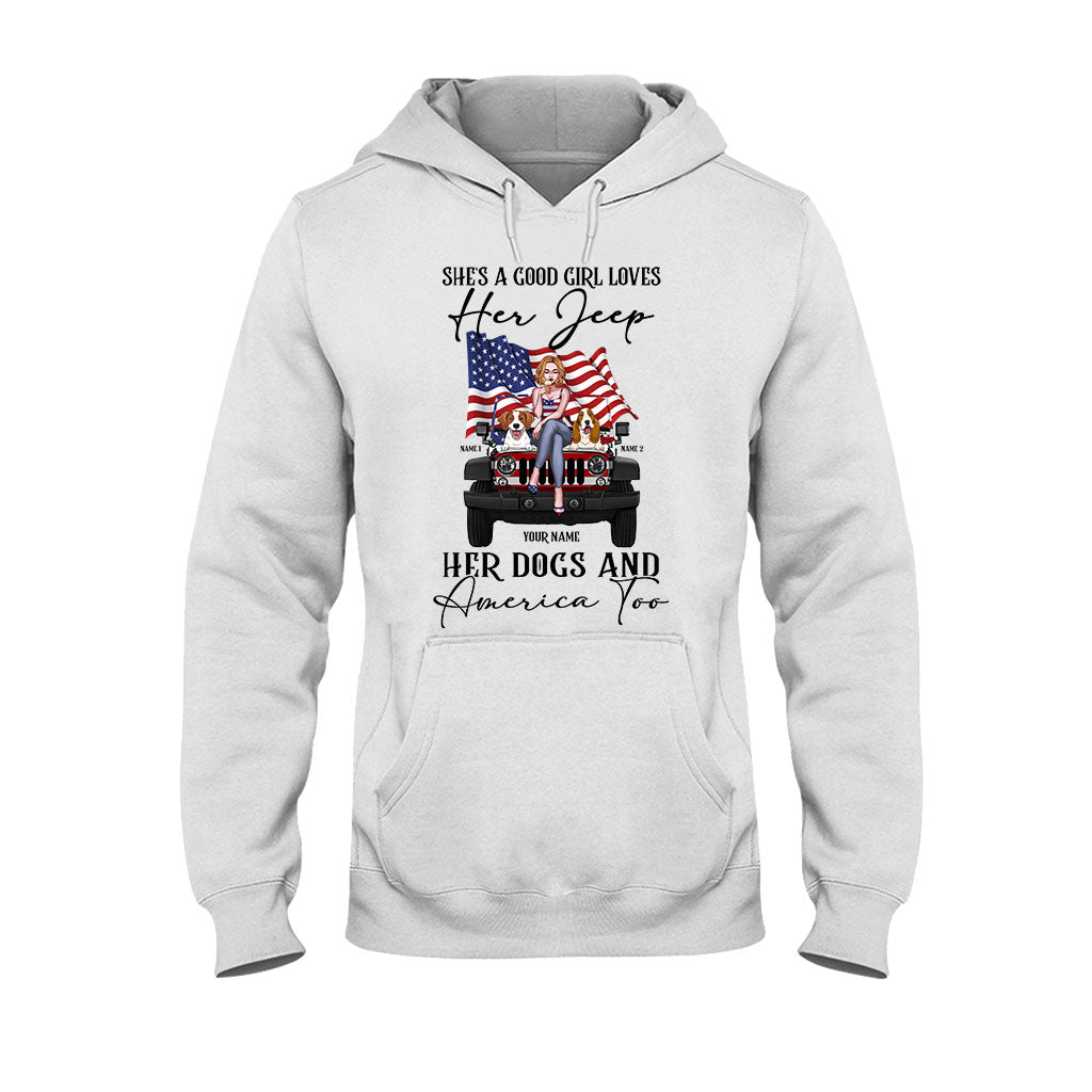Personalized Independence Day T-Shirt & Hoodie with Names for Jeep Lovers T-shirt & Hoodie GradoCreations