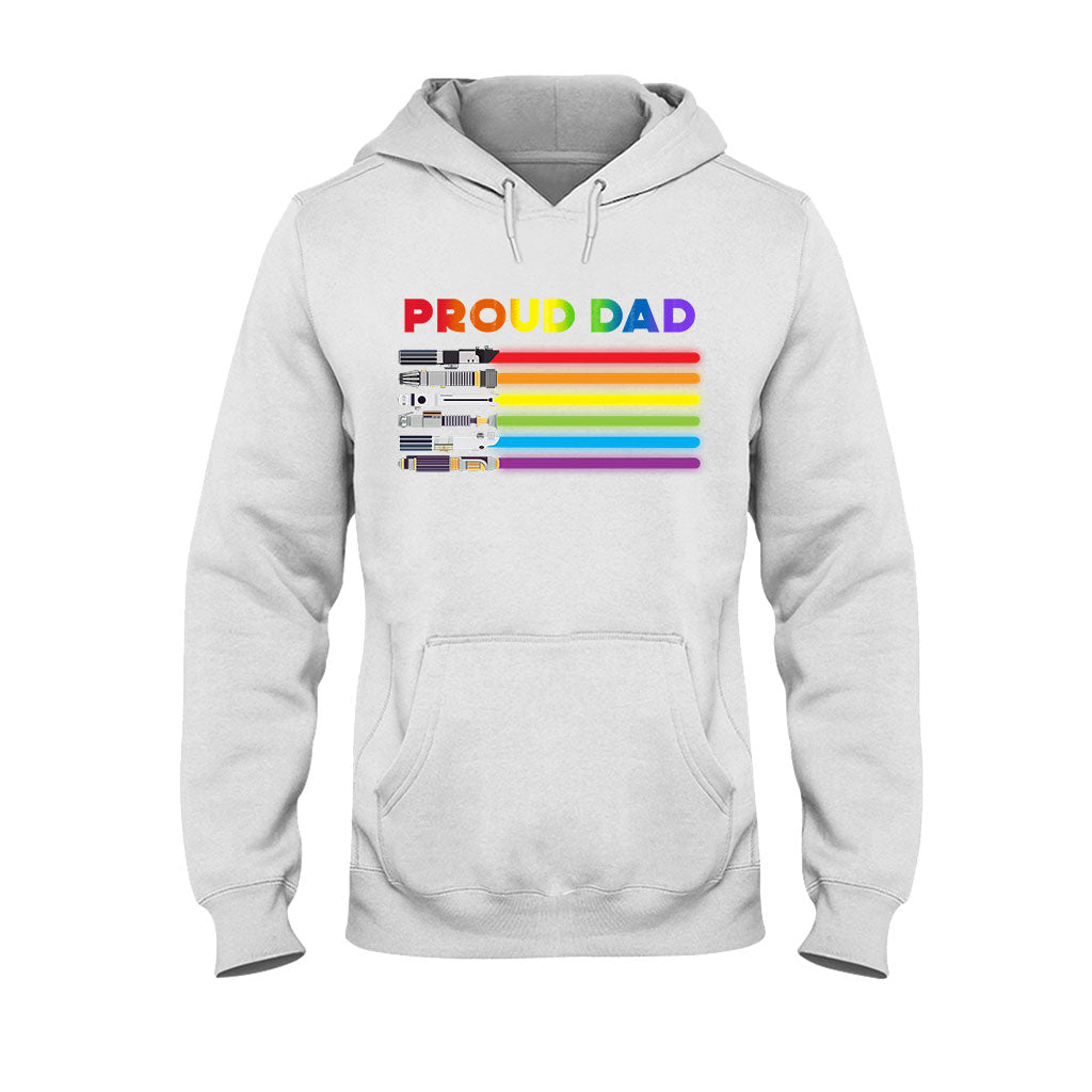 Personalized Proud Dad LGBT Support T-shirt & Hoodie Gift T-shirt & Hoodie GradoCreations