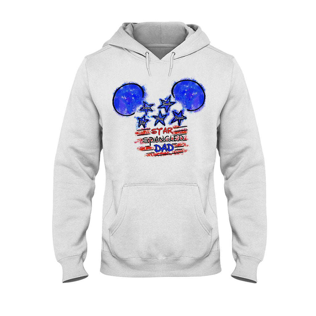 Personalized Star Spangled Dad T-Shirt & Hoodie Gift for Father's Day T-shirt & Hoodie GradoCreations