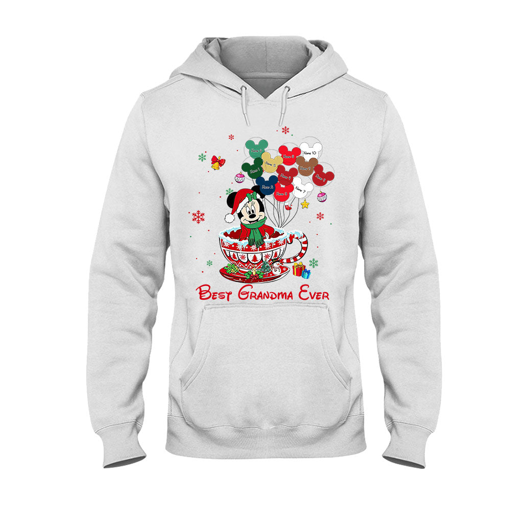 Personalized Christmas T-shirt & Hoodie for Grandma - Best Grandma Ever Gift T-shirt & Hoodie GradoCreations