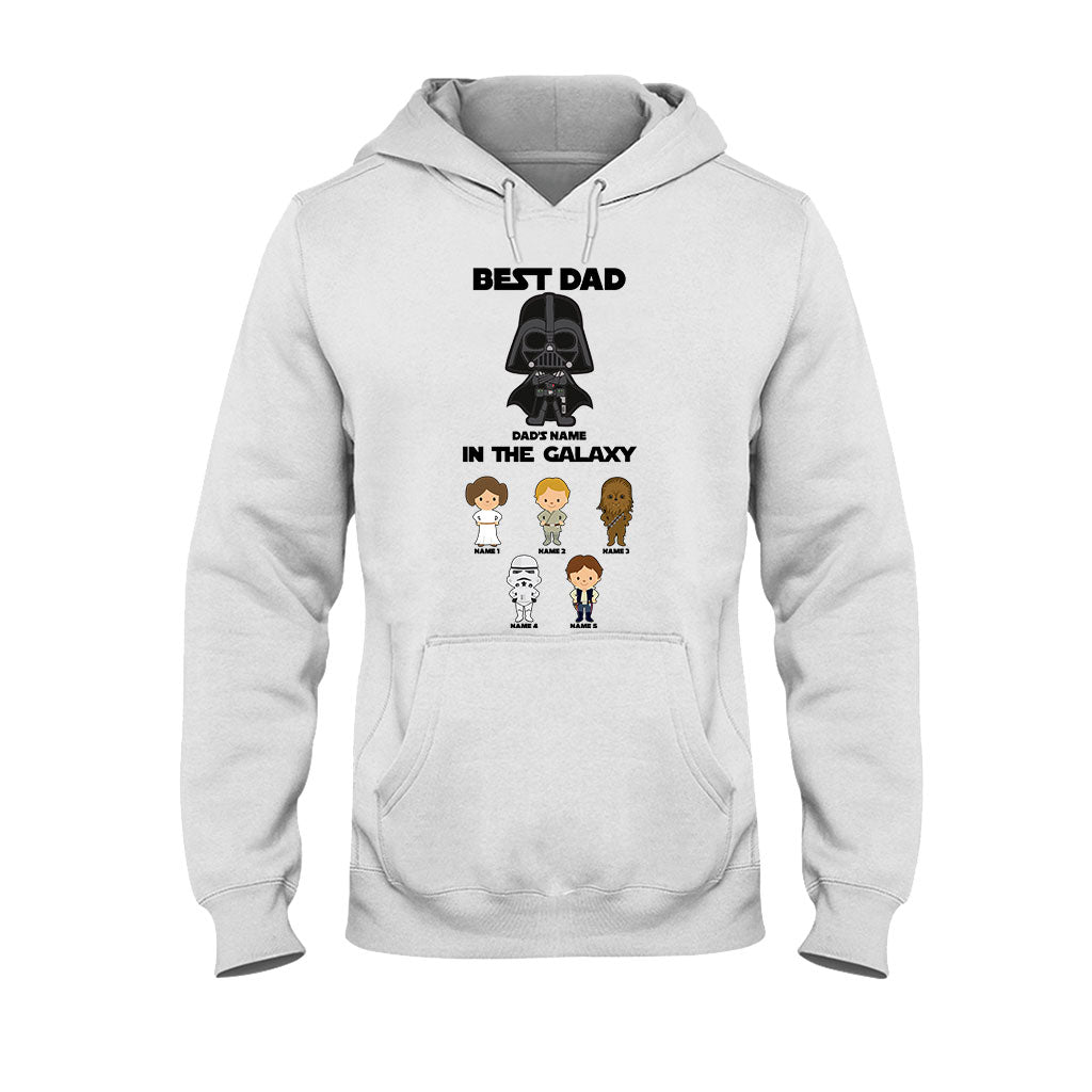 Personalized Best Dad In The Galaxy T-Shirt & Hoodie Gift for Father's Day T-shirt & Hoodie GradoCreations
