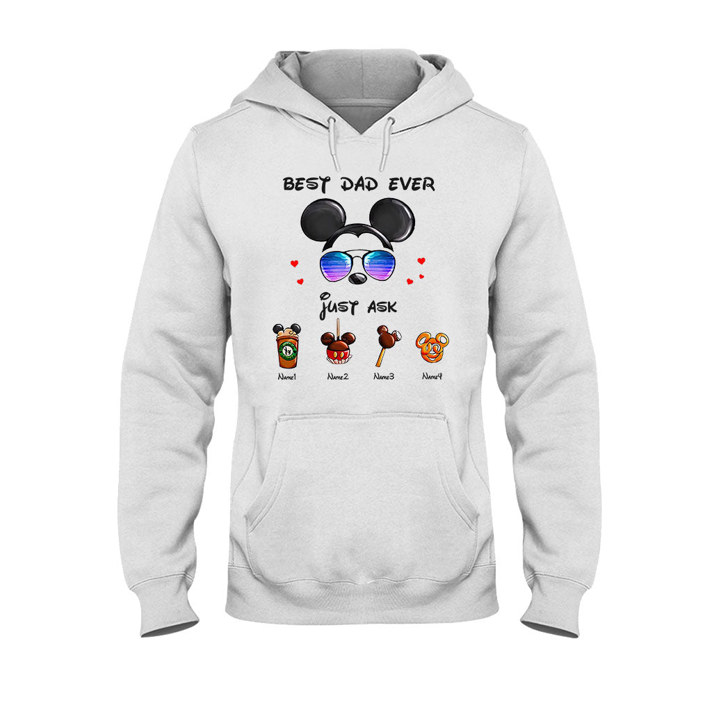 Personalized Best Dad Ever Mouse T-shirt and Hoodie Gift for Father's Day T-shirt & Hoodie GradoCreations