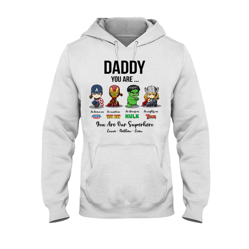 Personalized Father's Day T-shirt Hoodie Superhero Gift T-shirt & Hoodie GradoCreations
