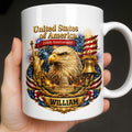 Personalized 250th Anniversary Eagle Mug Custom Name Gift Edge-to-edge Mug GradoCreations