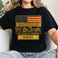 Personalized American Flag T-shirt & Hoodie Gift for Dad - 4th of July Shirt GradoCreations