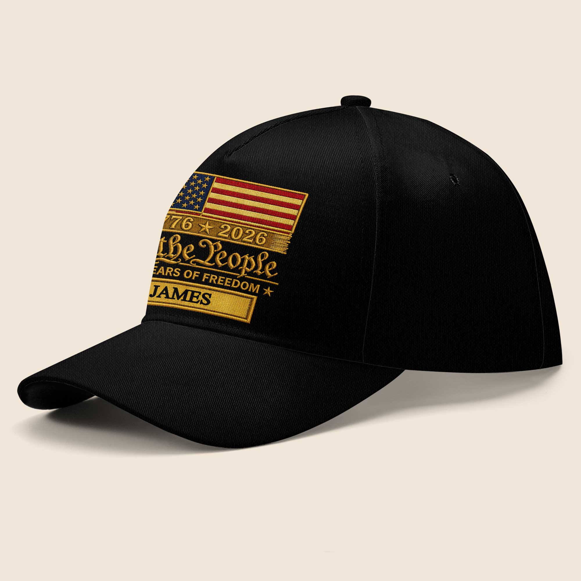 Personalized American Flag Classic Cap Custom Name Gift for Dad Classic Cap GradoCreations