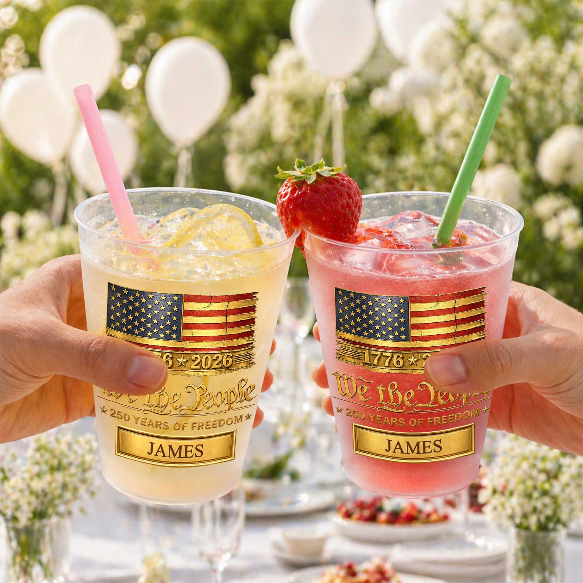 Personalized American Flag Frosted Cups Custom Name Gift Frosted Cups GradoCreations
