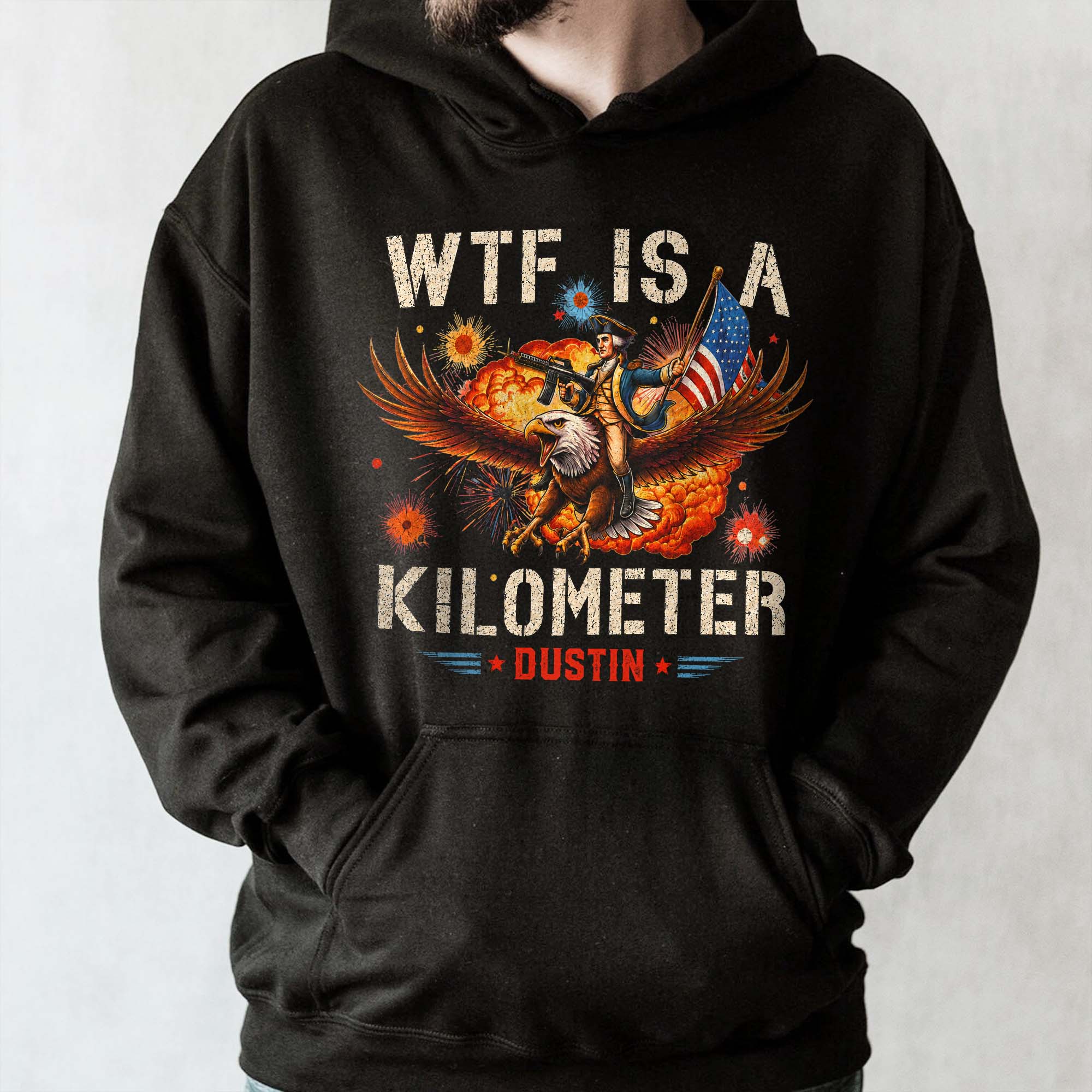 Personalized Unisex T-shirt & Hoodie Custom Eagle Design Gift for 4th of July Shirt GradoCreations