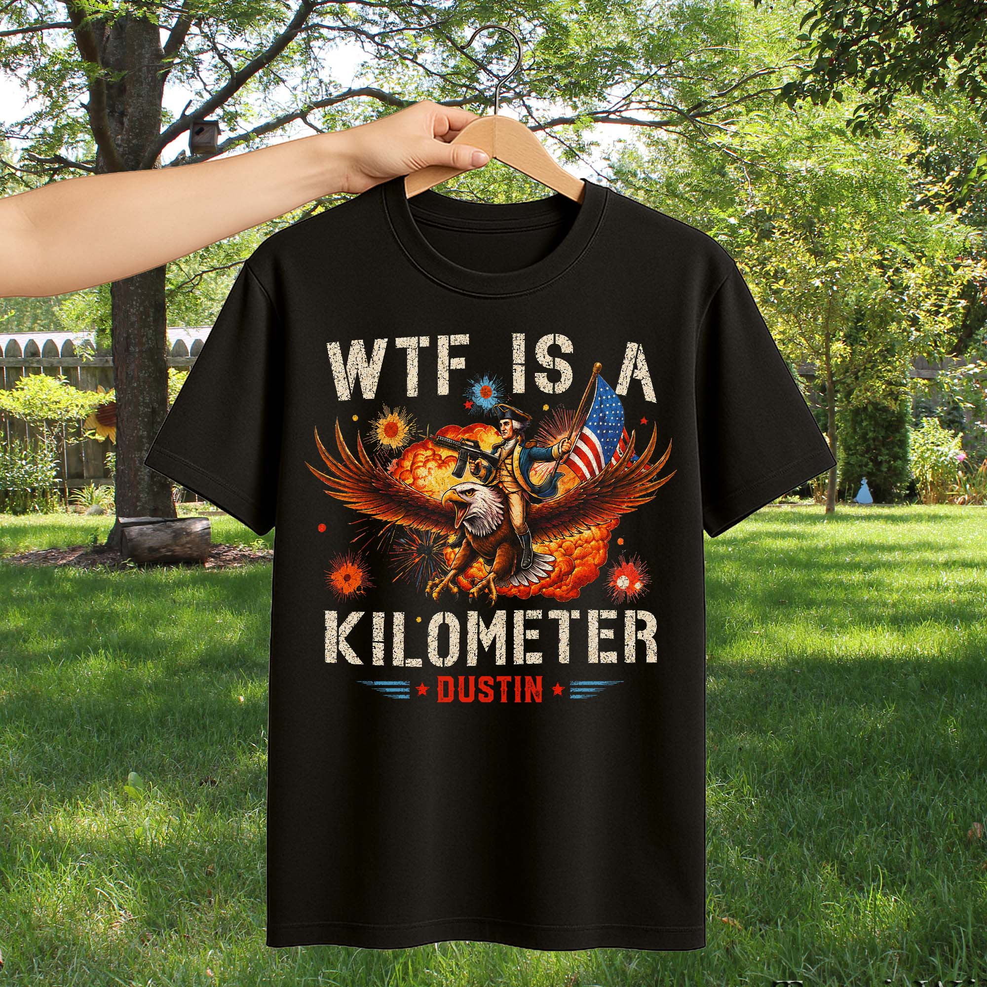 Personalized Unisex T-shirt & Hoodie Custom Eagle Design Gift for 4th of July Shirt GradoCreations