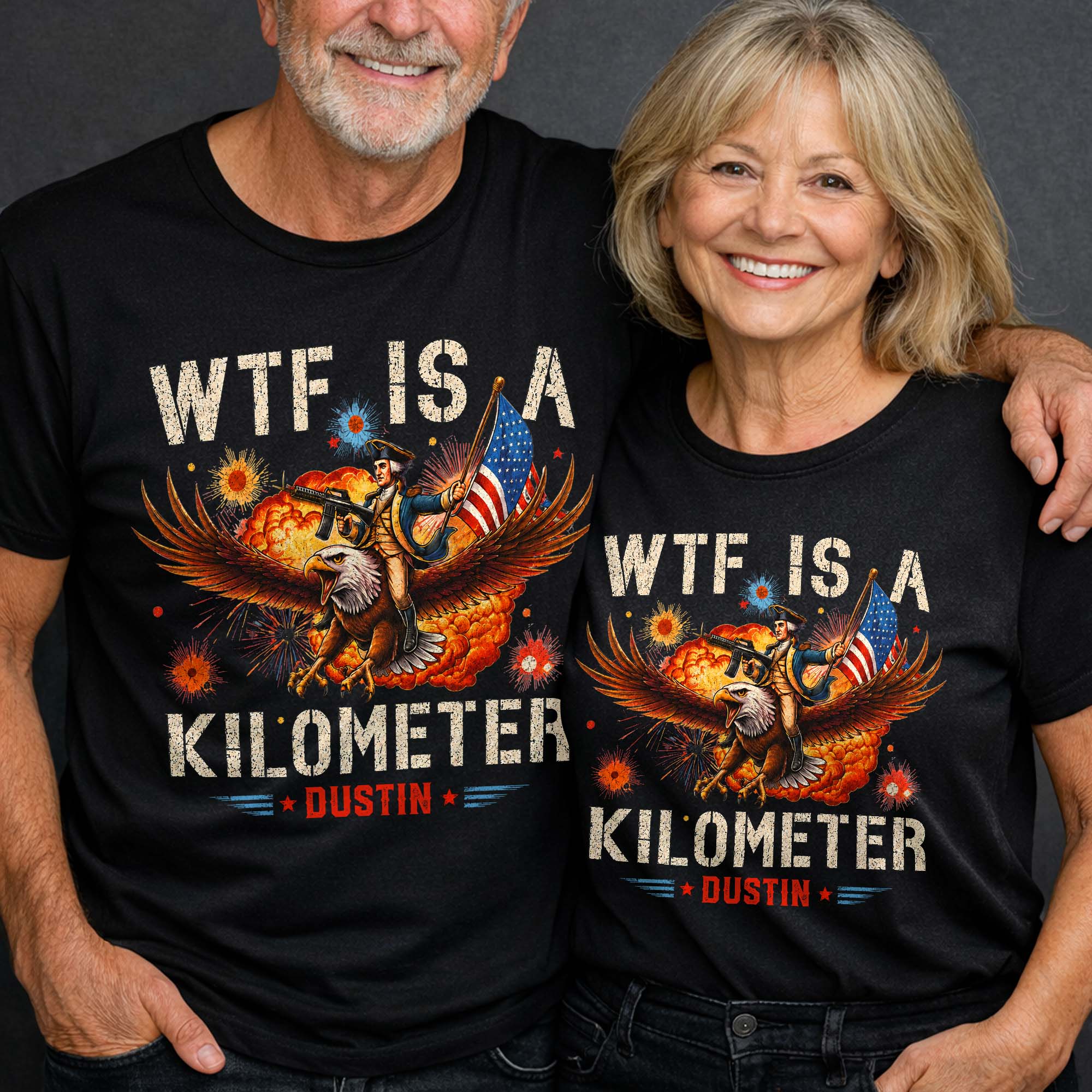Personalized Unisex T-shirt & Hoodie Custom Eagle Design Gift for 4th of July Shirt GradoCreations
