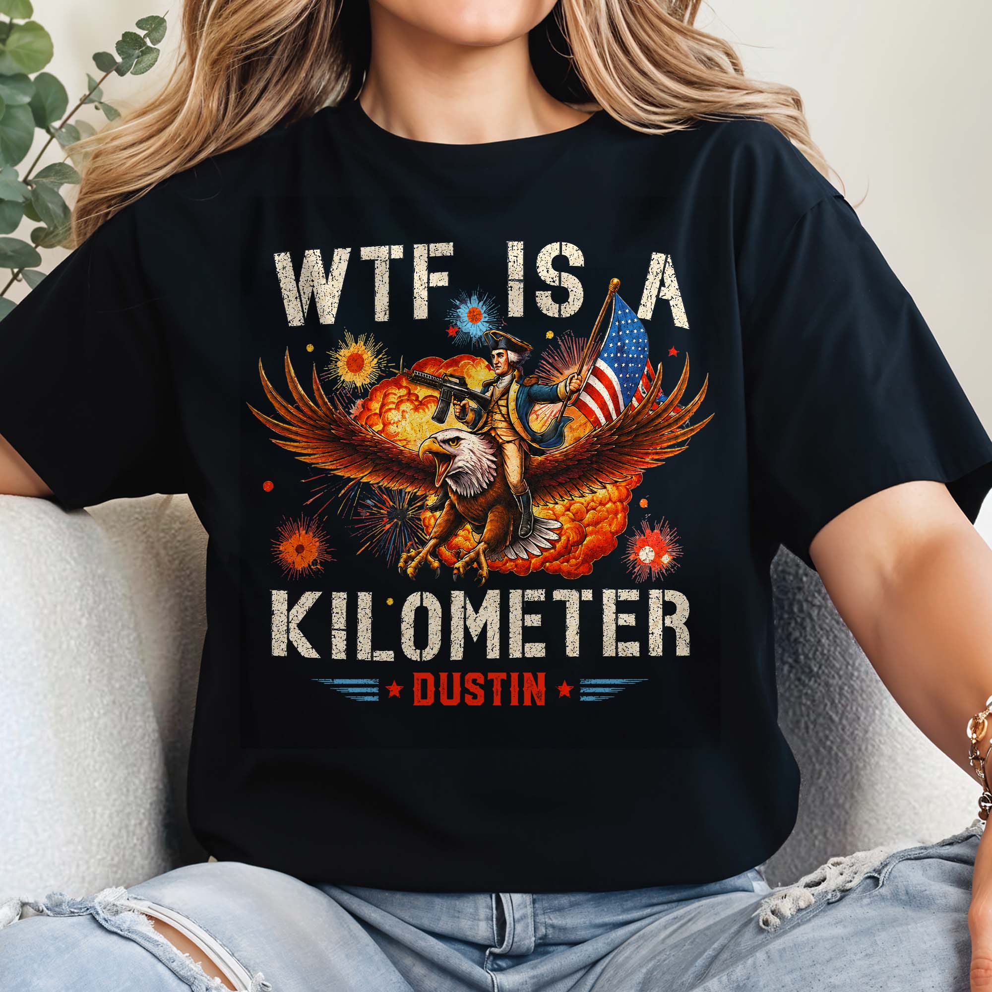 Personalized Unisex T-shirt & Hoodie Custom Eagle Design Gift for 4th of July Shirt GradoCreations