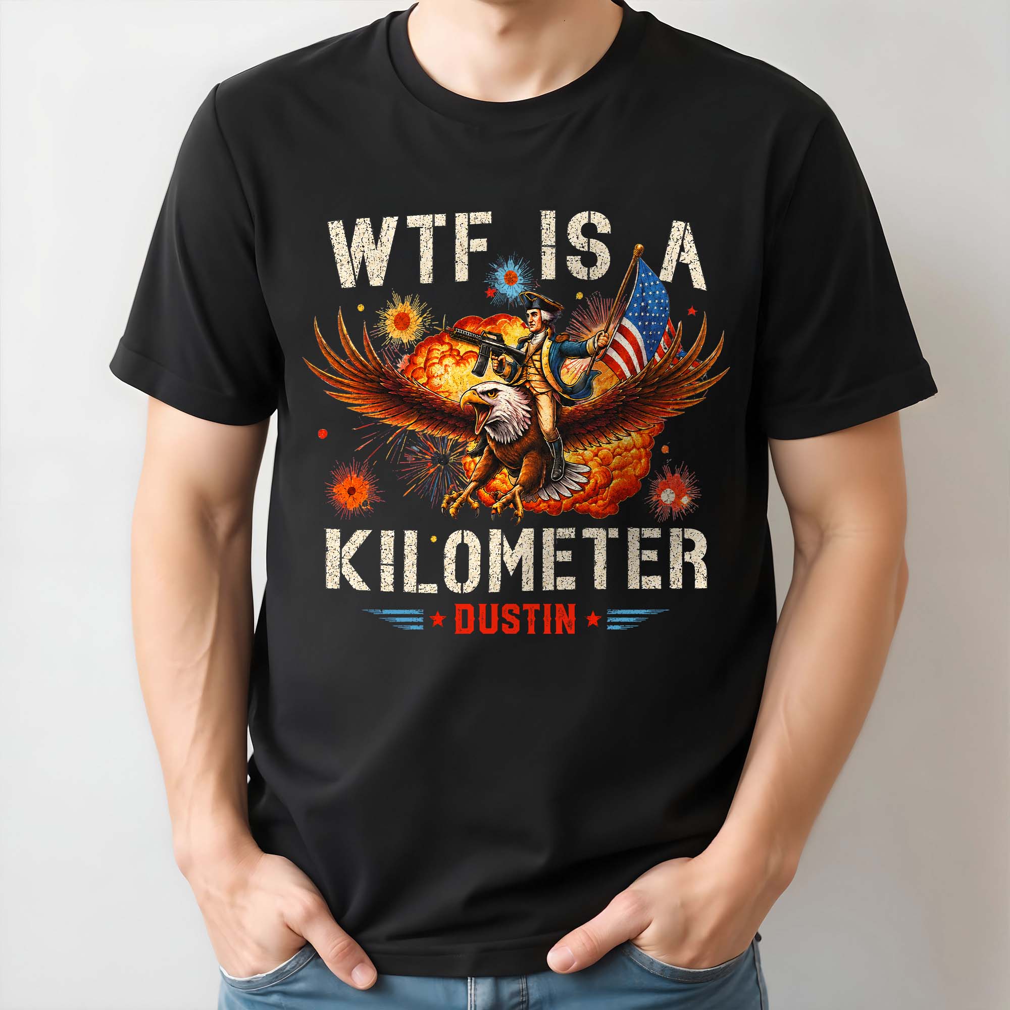 Personalized Unisex T-shirt & Hoodie Custom Eagle Design Gift for 4th of July Shirt GradoCreations