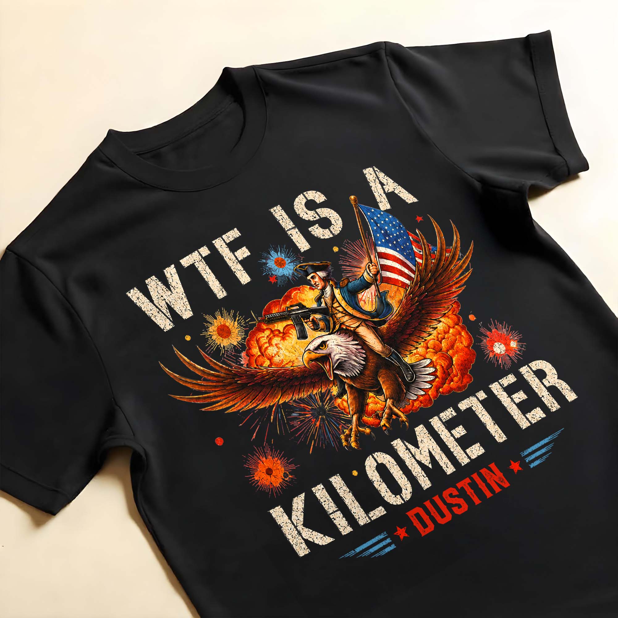 Personalized Unisex T-shirt & Hoodie Custom Eagle Design Gift for 4th of July Shirt GradoCreations