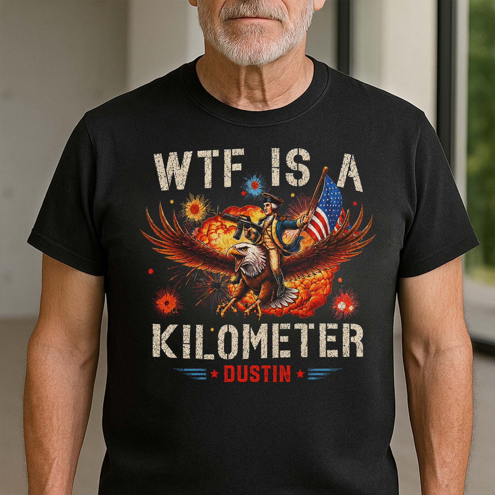 Personalized Unisex T-shirt & Hoodie Custom Eagle Design Gift for 4th of July Shirt GradoCreations