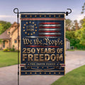 Personalized Double-Sided Garden Flag Custom Family Name Independence Day Gift Garden Flag GradoCreations