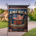 Personalized Garden Flag Custom Family Name USA Map Gift - 4th of July Garden Flag GradoCreations