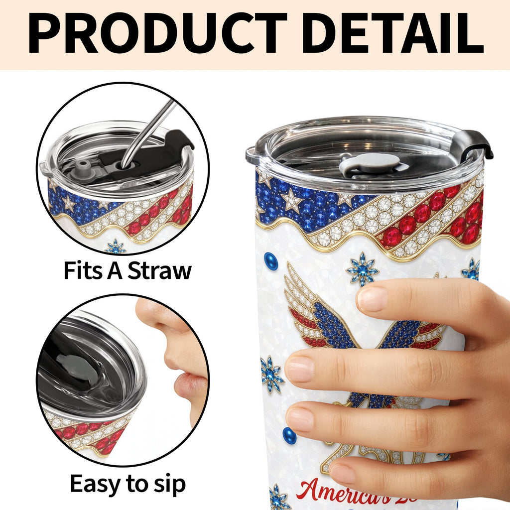 Personalized 20oz Stainless Steel Tumbler USA Flag Gift for Dad 20oz Tumbler GradoCreations