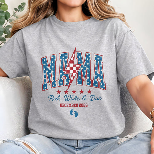Personalized 4th of July T-shirt & Hoodie Gift for Mom Shirt GradoCreations