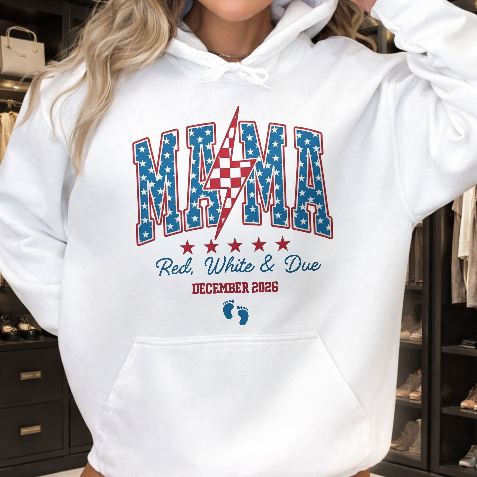 Personalized 4th of July T-shirt & Hoodie Gift for Mom Shirt GradoCreations