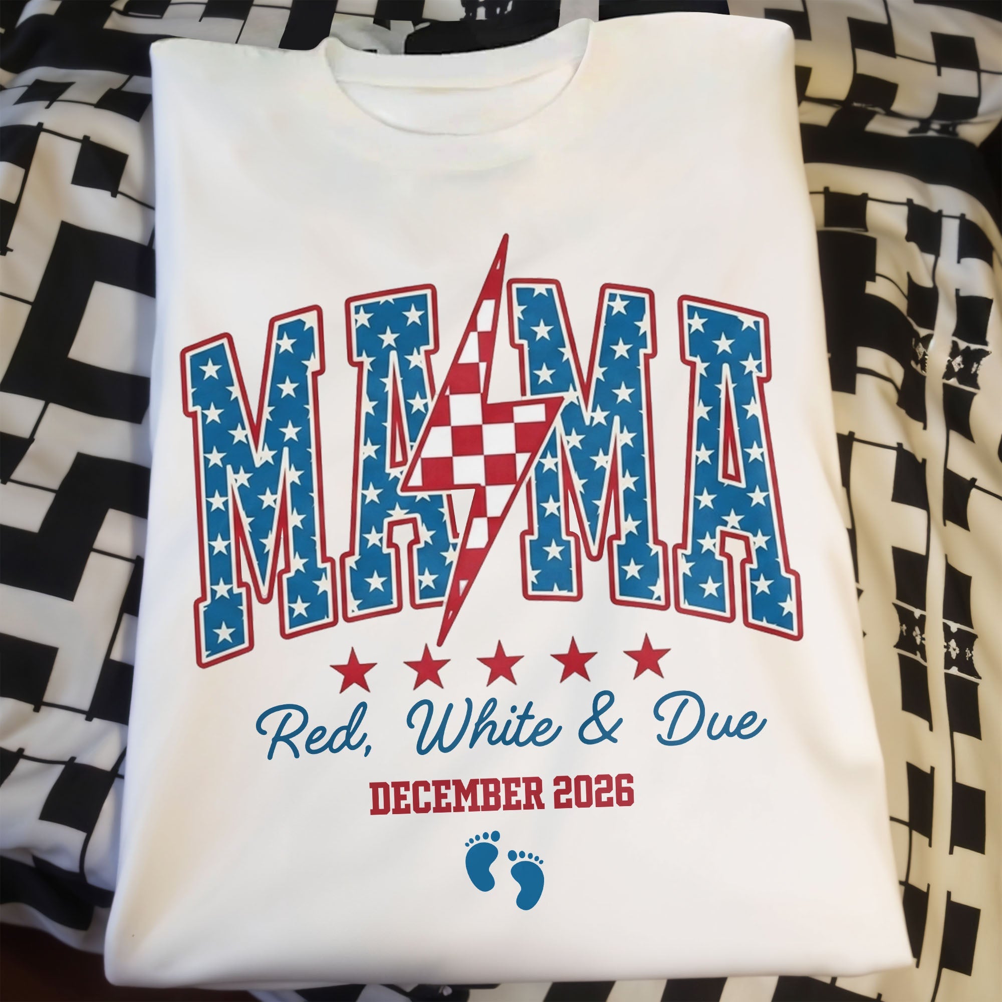 Personalized 4th of July T-shirt & Hoodie Gift for Mom Shirt GradoCreations
