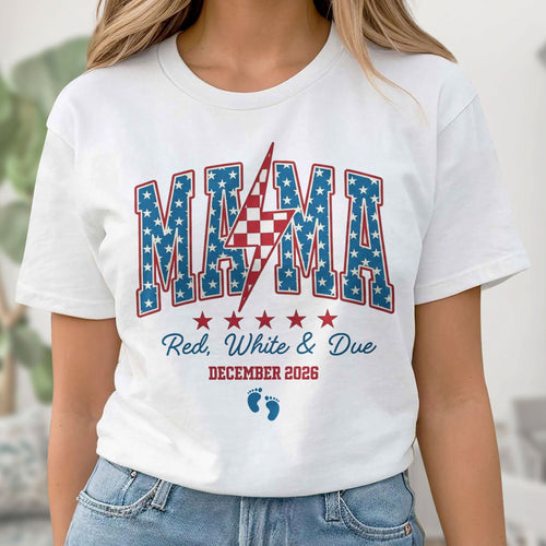 Personalized 4th of July T-shirt & Hoodie Gift for Mom Shirt GradoCreations